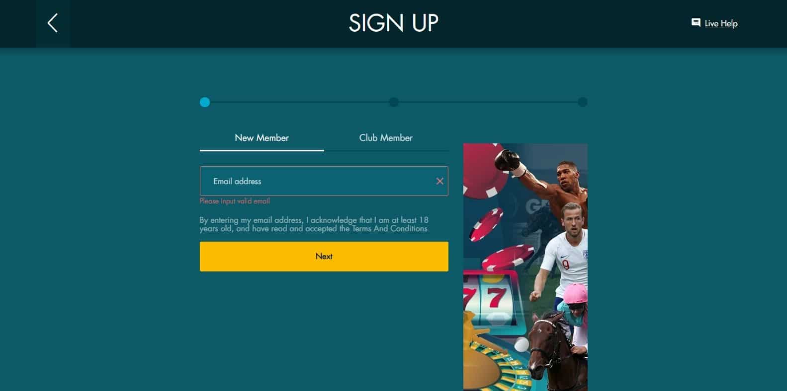 Grosvenor signup 1
