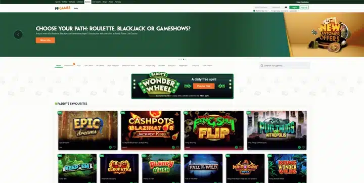 paddy power games