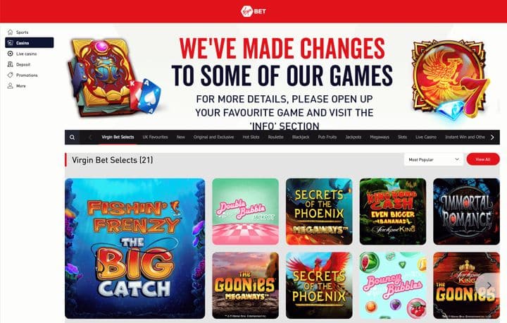 virgin bet casino